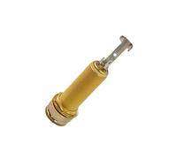 5 enchufes cilíndricos de entrada y salida de 6,35 mm, 1/10.2 cm para bajo eléctrico, enchufe de salida de clavija de extremo duradero