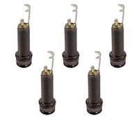 5 enchufes cilíndricos de entrada y salida de 6,35 mm, 1/10.2 cm, salida de bajo eléctrico, enchufe de extremo de clavija, piezas y accesorios duraderos para guitarra