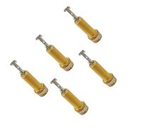 5 enchufes cilíndricos de entrada y salida de 6,35 mm, 1/10.2 cm, salida de bajo eléctrico, enchufe de extremo de clavija, piezas y accesorios duraderos para guitarra