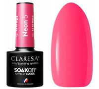 5 esmaltes de uñas UV neón 5 ml Claresa