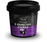 5 Especias Chinas Bembo 60 g - Chinese Five Spice, Mezcla de Especias Chinas para Carne, Cerdo, Costillas, Pollo y Pato, Condimento Asiático Intenso y Aromático, Sin Gluten