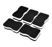 5 esponjas negras para estropajos de cocina, 11 x 6,5 x 3,5 cm, reutilizables