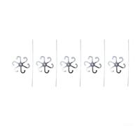 5 estacas transparentes para soporte de plantas hechas para fijar tallos de flores y hojas, proporcionando estabilidad y ayudando a las plantas a mantener el crecimiento adecuado