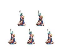 5 estatuas de Lady Justice, decoración de fiesta temática de la ciudad de Nueva York en el Día de la Independencia, estatua de la Libertad, decoraciones para sala de estar, estantes de libros