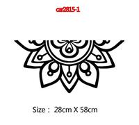 (5-Estilo azul 1) Pegatinas y calcomanías de mandala con patrón creativo para la ventana trasera del