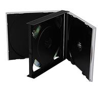 5 estuches para CD, DVD y Blu-ray de grado profesional con bandejas y lomo de 22 mm, elección de confianza para empresas de música y paquetes múltiples de CD
