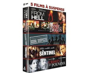 5 films à suspense : From Hell + L'année du dragon + Usual Suspects + The Sentinel + Crimes et pouvoir [Francia] [DVD]