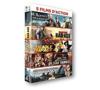 5 films d'action : L'agence tous risques + Bad Ass + Deadly Impact + Bad Yankee + Commando [Francia] [DVD]