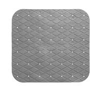 5 five simply smart 01727 Alfombra Ducha, Cuadrada, Gris, 55 x 55 cm