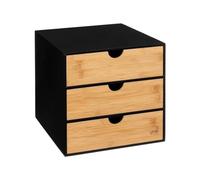 5 five simply smart 5five - Armario bava de bambú con 3 cajones Negro