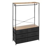 5 five simply smart 5five - Armario de 6 cajones - Altura Ajustable con Barra para Dormitorio y Pasillo
