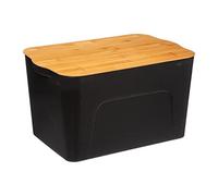 5 five simply smart 5five - Caja de plástico con tapa de bambú 24 l