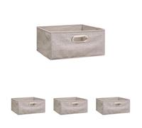 5 five simply smart 5five - cesta de tela mix n modul 31x15cm beige jaspeado (Paquete de 4)