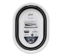 5five Cesto plegable 21 l Gris y blanco