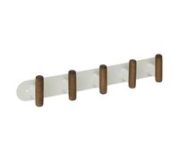 5 five simply smart 5five - Colgador de Pared Cassie Beige y Madera, 5 Ganchos