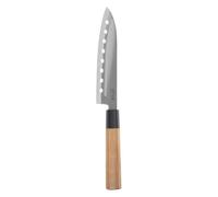 5 five simply smart 5five - cuchillo santoku bambú negro hoja 16,9m