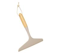 5 five simply smart 5Five - Escobilla de Goma Wood N Clean Beige - 24,5 x 23,5 x 3 cm - Utensilio de baño, Accesorio de Ducha
