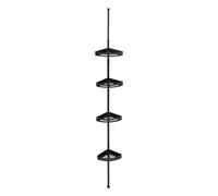 5 five simply smart 5five - Estante de ducha telescópico rectangular negro blackalu