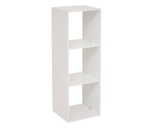 5 five simply smart 5five - Estantería de Columna Mix'N'Modul Blanca - 3 Compartimentos, 34,5 x 32 x 100,5 cm - Mueble de almacenaje para salón, Dormitorio y Oficina