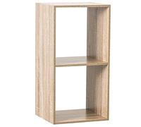 5 five simply smart 5five - Estantería Mix'n'Modul de 2 Compartimentos - Efecto Madera Natural - An. 35 x Pr. 32 x Al. 68 cm - Mueble de almacenaje para salón, Dormitorio y Oficina