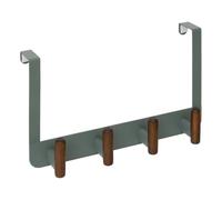 5 five simply smart 5five - Gancho para Puerta Cassie de 4 Ganchos, Verde y Madera
