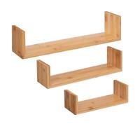 5five - 3 estanterías murales de bambú fixy