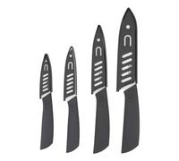 5 five simply smart 5five - juego de 4 cuchillos de cerámica caractère gris