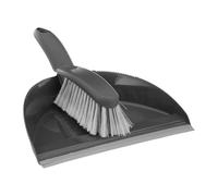 5 five simply smart 5five - Juego de recogedor y Cepillo de plástico Gris - Dientes de Cepillo de Limpieza - Tira de Goma fácil de retirar - Limpieza del hogar