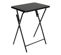 5 five simply smart 5five - Mesa Auxiliar Plegable Negra - 48 x 38 x 65 cm - Estructura de Metal - para Espacios pequeños, Balcones, Estudios, Salones y dormitorios
