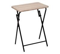 Mesa plegable, dimensiones: 48x38x65 cm. color: beige.