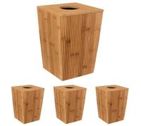 5 five simply smart 5five - Papelera de bambú 6l Terre inconnue (Paquete de 4)