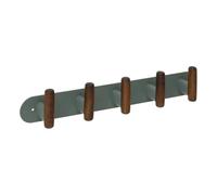 5 five simply smart 5five - Percha de Pared Cassie Verde y Madera 5 Ganchos