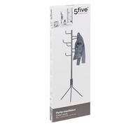 5 five simply smart 5five - Perchero con 8 Ganchos de Metal Gris