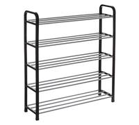 5 five simply smart 5five - Zapatero metálico x16 Negro Gris