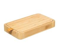 5 five simply smart Caja de joyería de espejo de cuero de bambú