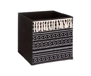 5 five simply smart cesta de tela 31x31cm mix n modul borlas blancas y