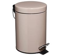 Paris Prix Cubo de basura 5 five simply smart 3L, pedal de metal, marrón topo