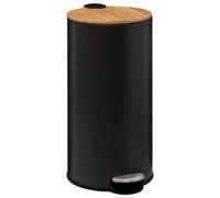 EDM Cubo de basura MODERN 30 L metálico negro