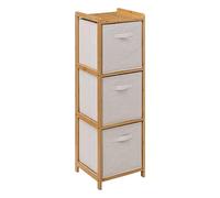 5 five simply smart - Estantería Tidy Box con 3 cestas de bambú marrón