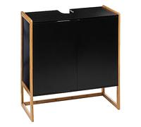 5 five simply smart - Mueble bajo de 2 Puertas Naturéo Negro