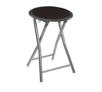 5 five simply smart taburete plegable redondo 5five, negro - tubos de