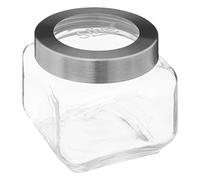 5 five Simply Smart Tarro cristal tapa contorno acero 08L Miro