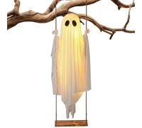 5 FT Swinging Ghost, Remote Control Halloween Decoration with Lights