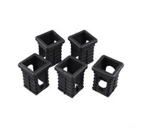 5 fundas adaptadoras interiores de 50 mm a 38 mm, reductor de tubo cuadrado para máquinas de fitness, absorción de golpes, resistente al desgaste, uso en gimnasio en casa