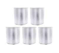 5 fundas de aislamiento de aluminio para macetas diseñadas para reflejar la luz y las temperaturas moderadas de la raíz (2 galones)