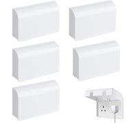 5 fundas de enchufe del Reino Unido, protector de enchufe doble a prueba de niños, caja de cubierta de enchufe para seguridad del bebé, protectores universales de toma de corriente para seguridad en