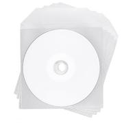 5 fundas de plástico transparente para DVD + R de 8,5 GB de doble capa imprimibles, color blanco, 8 fundas de plástico transparente Dragon Trading con solapa, DVD de doble capa premium en fundas