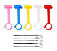 5 fundas de silicona adecuadas para el sanador de picaduras de insectos Heat it, funda antipérdida con adaptador de cordón, portátil, irrompible, flexible, compatible con Heat it USB C, Heat it iPhone