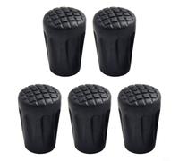 5 Fundas Extremo Bastón Senderismo con para inserto Metal 5 Fundas(Short)