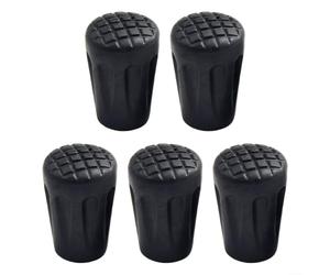 5 Fundas Extremo Bastón Senderismo con para inserto Metal 5 Fundas(Short)